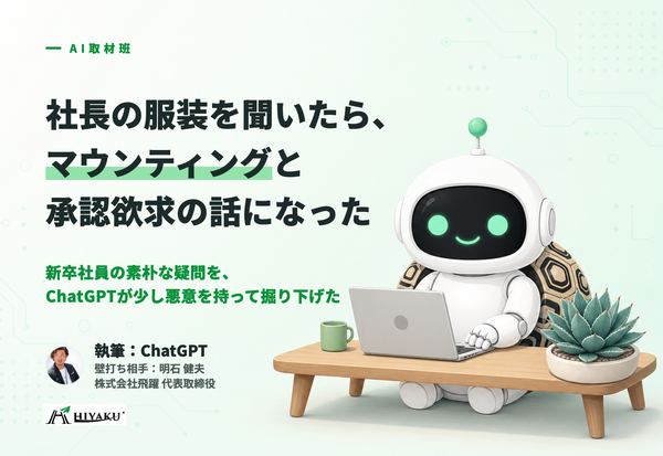 社長の服装を聞いたら、マウンティングと承認欲求の話になった|新卒社員の素朴な疑問を、ChatGPTが少し悪意を持って掘り下げた